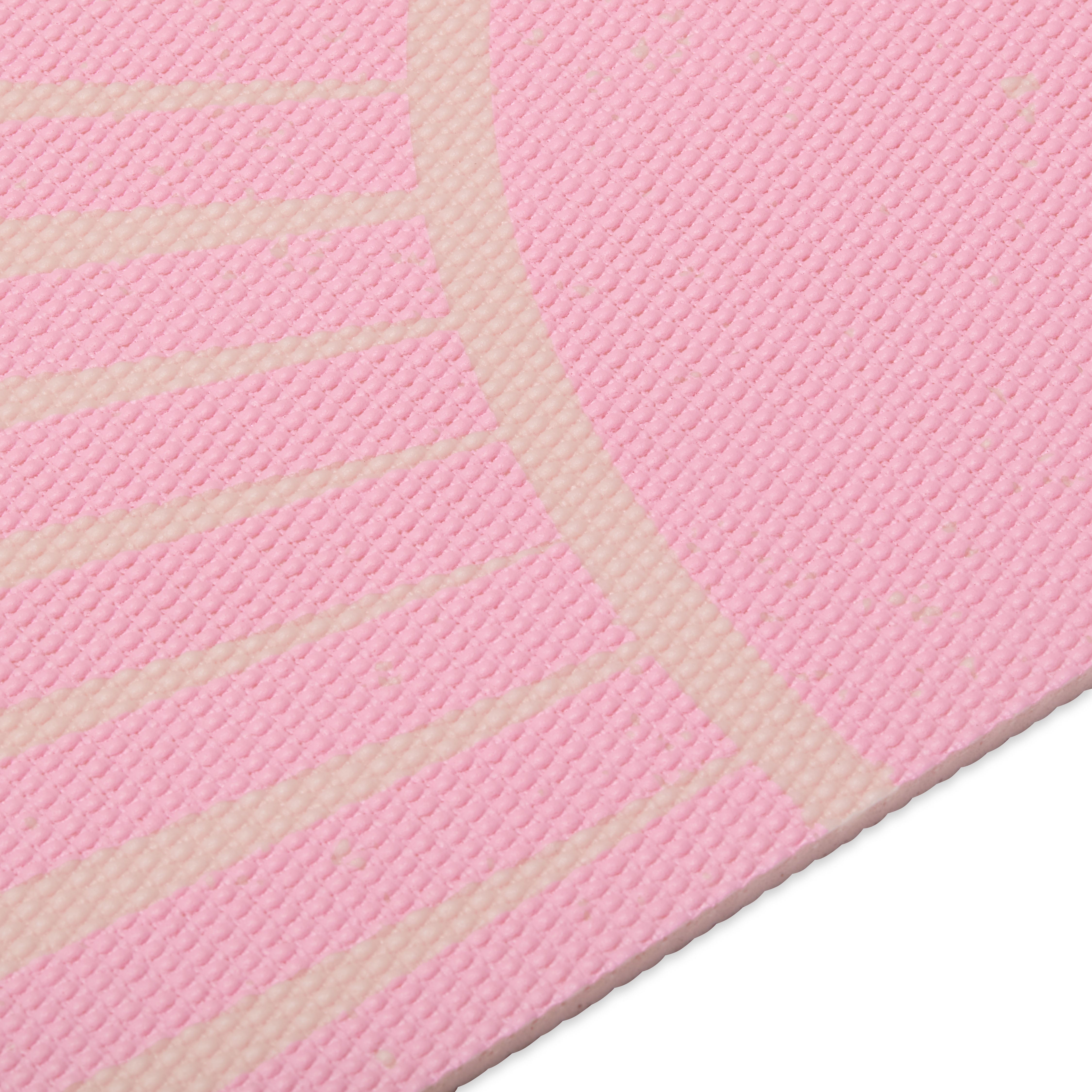 Gaiam Sun Light Pink Yoga Mat closeup